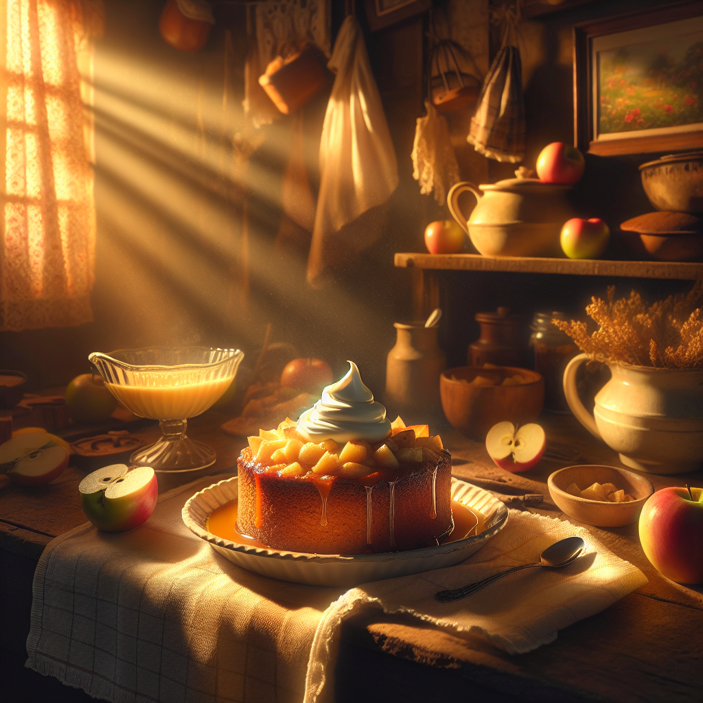 Apfelkuchen mit Pudding: Geniales Rezept