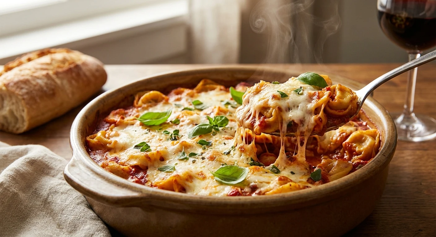 Perfekter tortellini auflauf für die Familie
