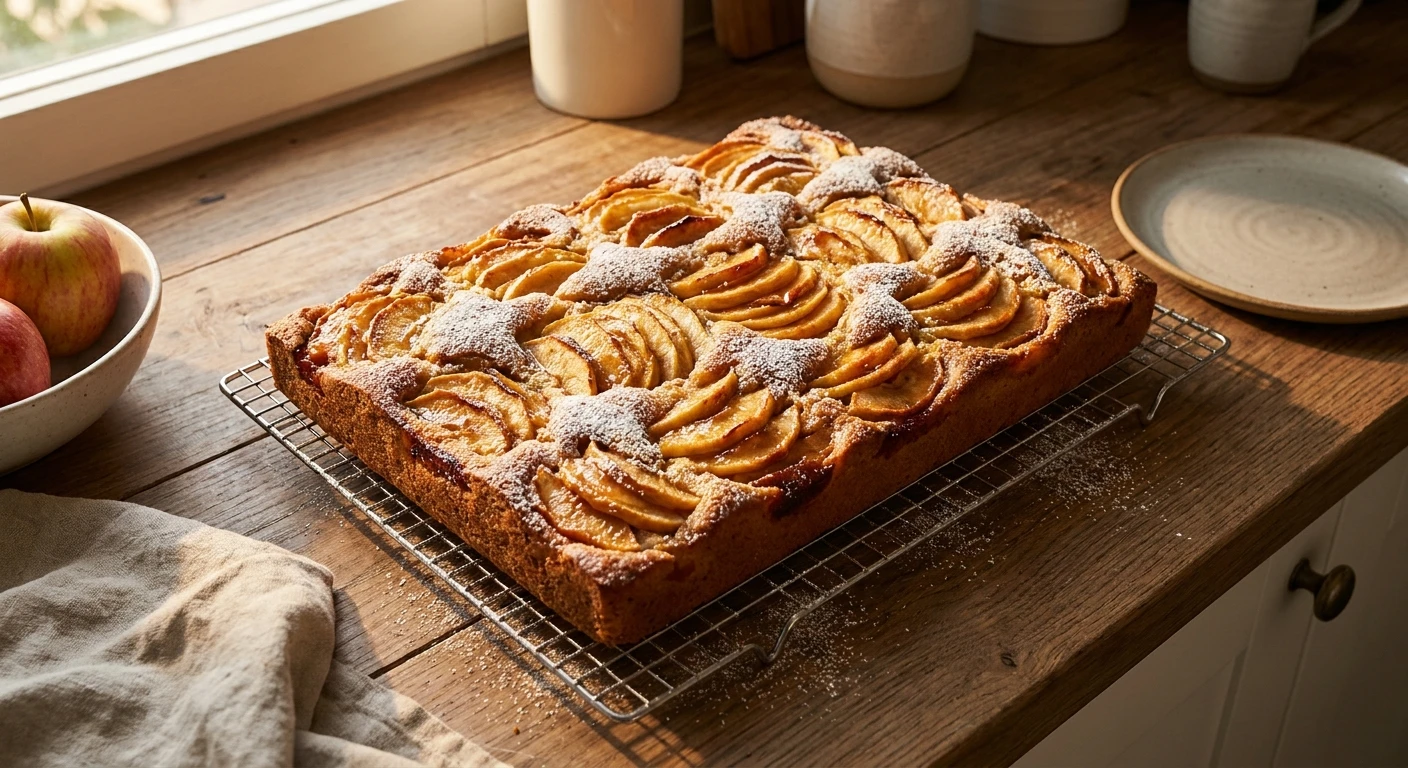 Bester schneller saftiger apfelkuchen vom blech