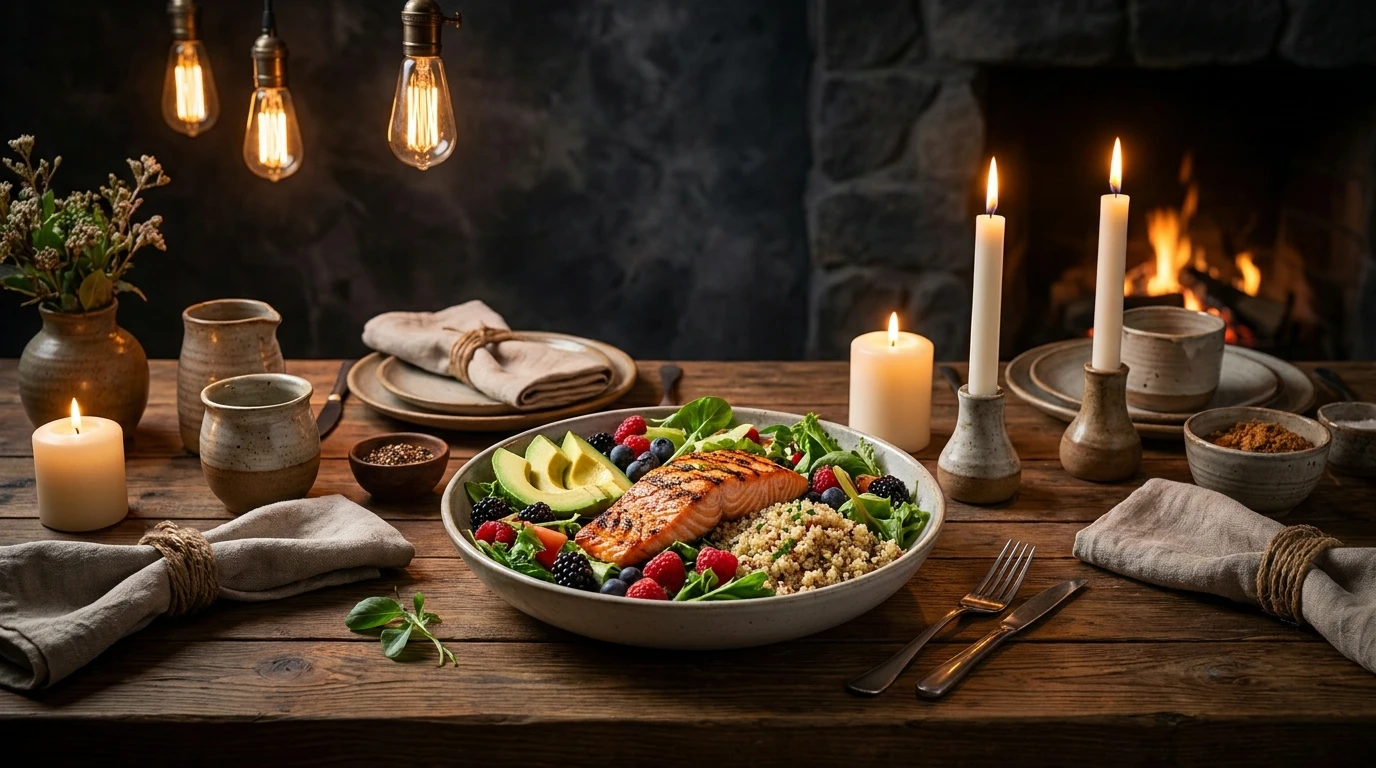 Leckeres gesundes abendessen für jeden Tag
