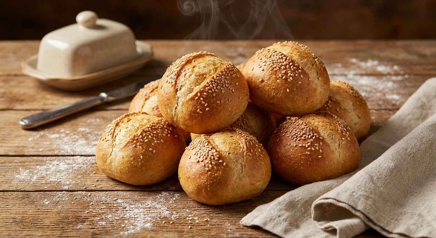 Perfekte mini burger brötchen backen