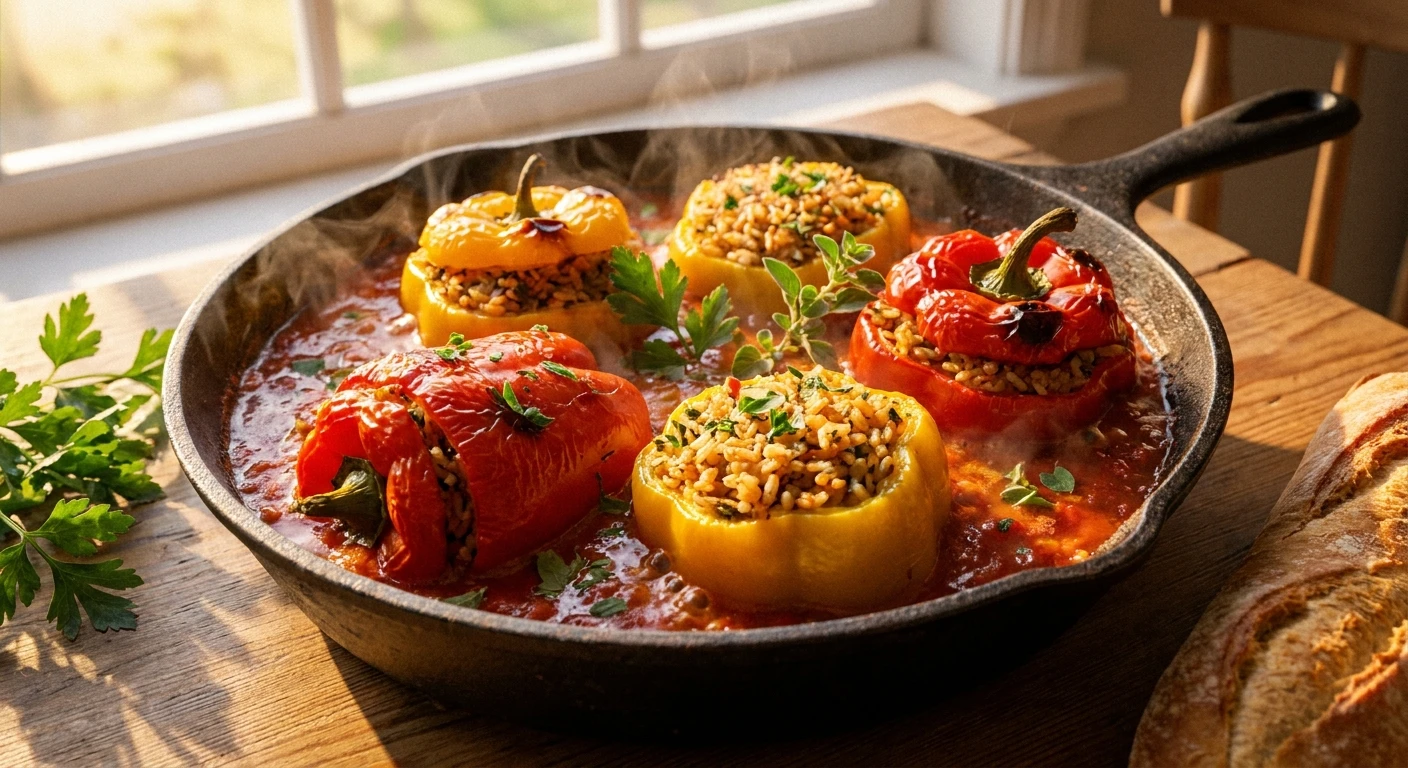 Gefüllte Paprika mit Reis: Das ultimative Ofenrezept